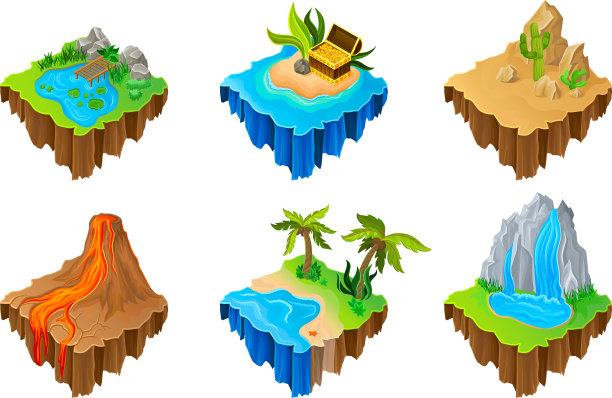 等距游戏岛设置图片下载