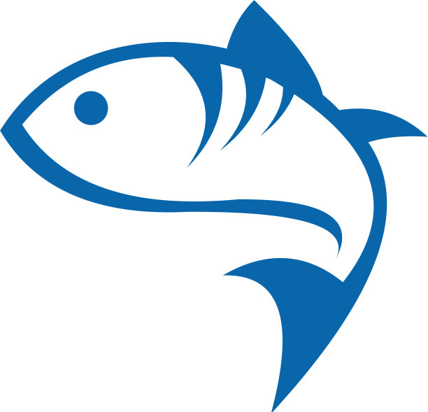 蓝鱼的标志图片下载