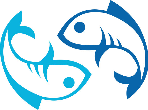 蓝鱼的标志图片下载