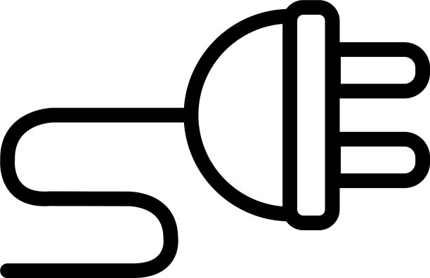 隔离插头图标线条设计图片下载