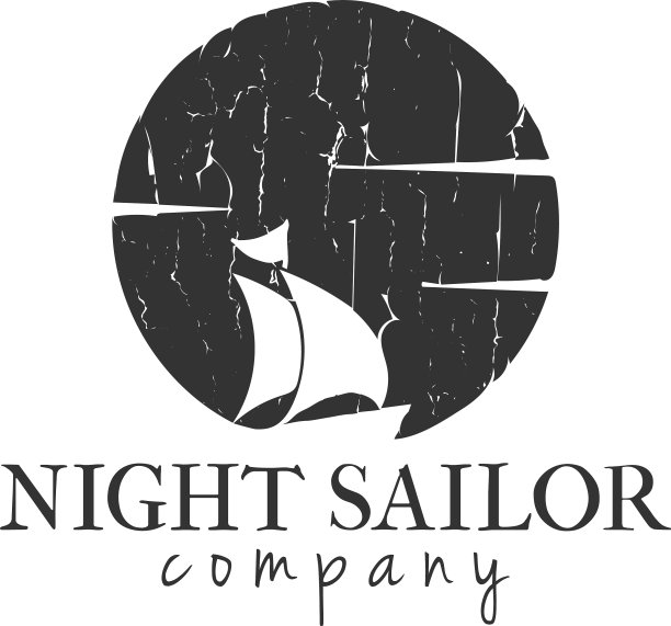 夜水手标识图形设计模板图片下载