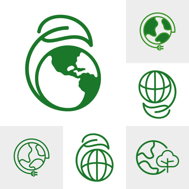 世界环境图标logo概念图片下载