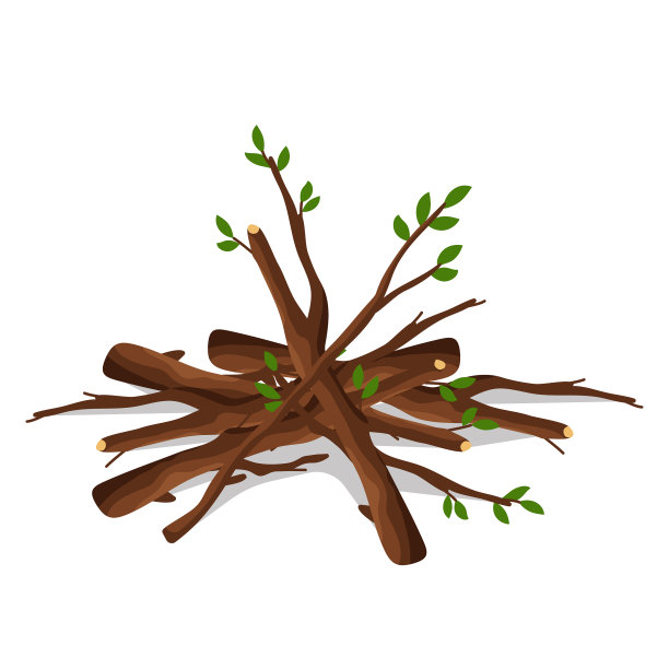 木材工业用的木柴堆图片下载