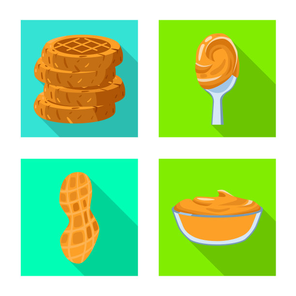 设计自然和种子标志集图片下载