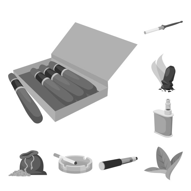 设计设备和吸烟标志图片下载