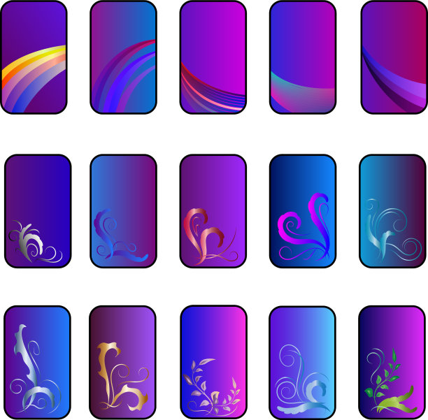 背景手机与梯度模式图片下载