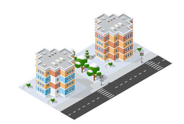 等距三维模块块区部分图片下载