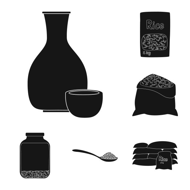 设计饮食和烹饪标志套装图片下载