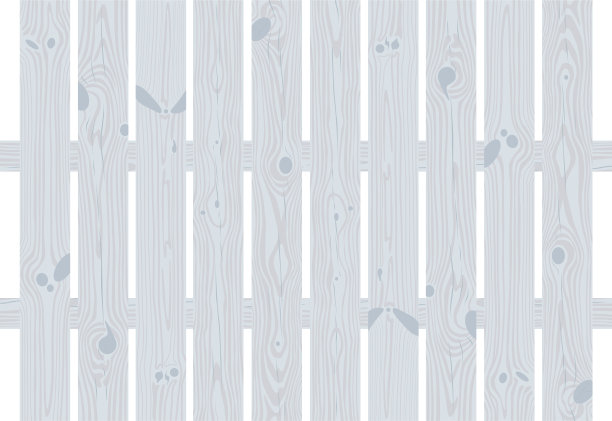 白色木质装饰的村舍花园栅栏图片下载