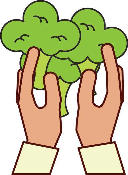 手拿着花椰菜图片下载