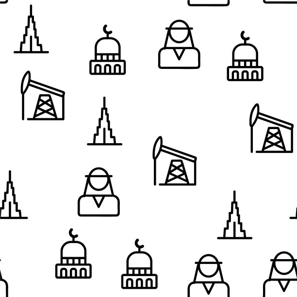 迪拜无缝模式图片下载