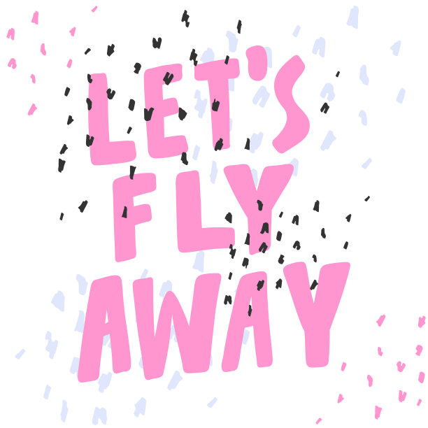 飞离社交媒体内容的贴纸图片下载