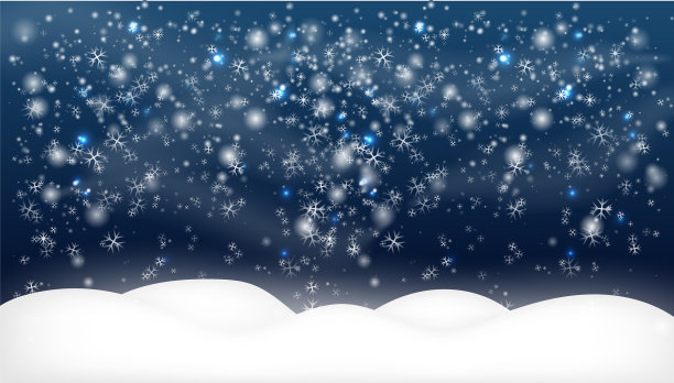 雪景孤立图片下载