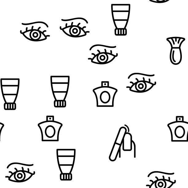 美容店无缝图案图片下载