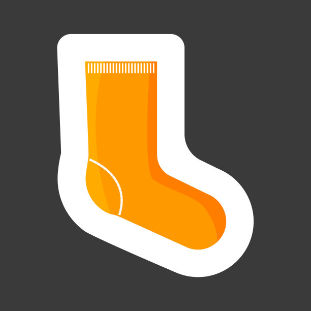 针织袜子图标羊毛袜子图标彩色图片下载