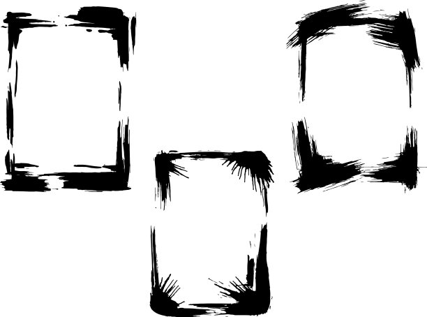 干刷框架手绘艺术图片下载