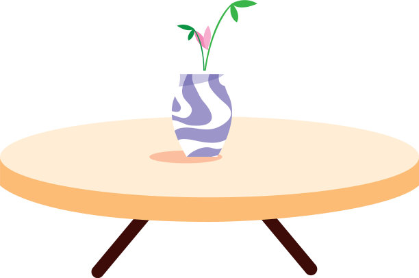 白色背景上插着鲜花的花瓶图片下载