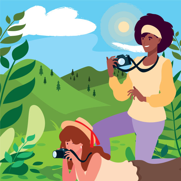 女性拍照设计图片下载