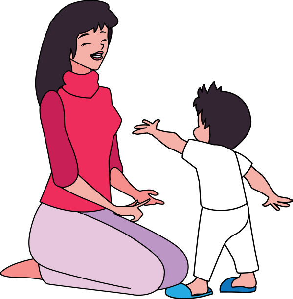 母亲与儿子的设计图片下载