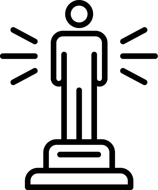 音乐奖图标轮廓风格图片下载