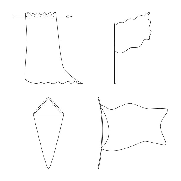 隔离对象空白和画布符号集图片下载