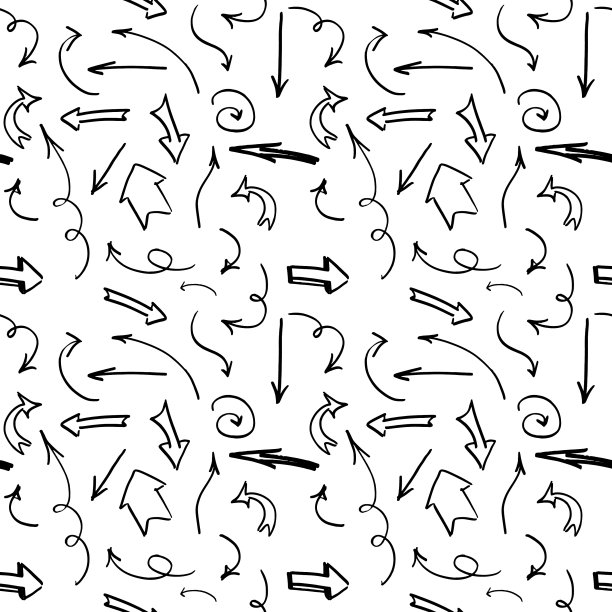 无缝背景手绘箭头图片下载