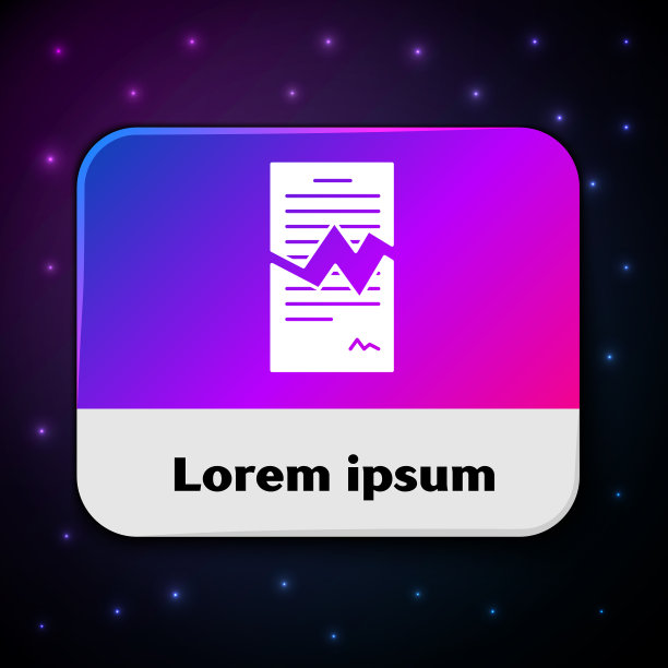 白色撕裂合同图标孤立在黑色图片下载