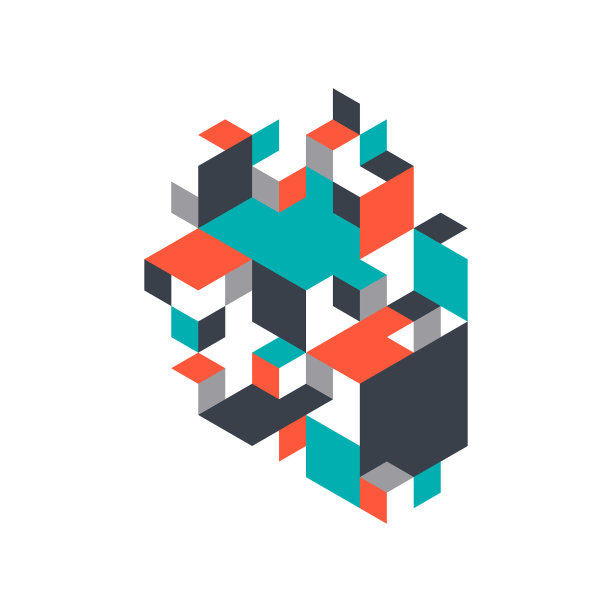 抽象背景用等距装饰图片下载