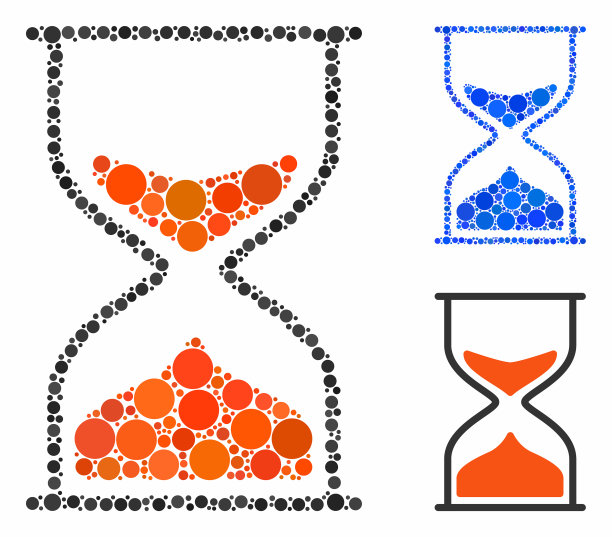 沙漏马赛克图标圆点图片下载