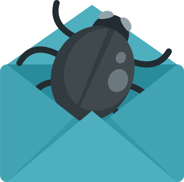 邮件错误图标平面风格图片下载