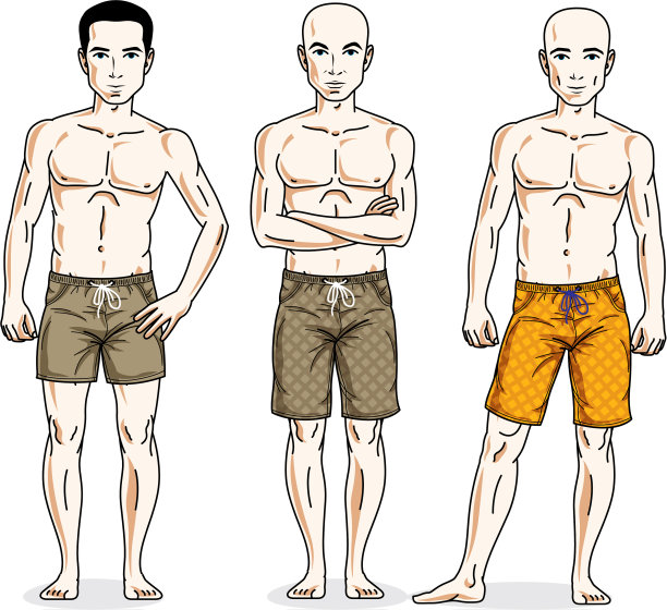 英俊的男人站着，穿着完美图片下载