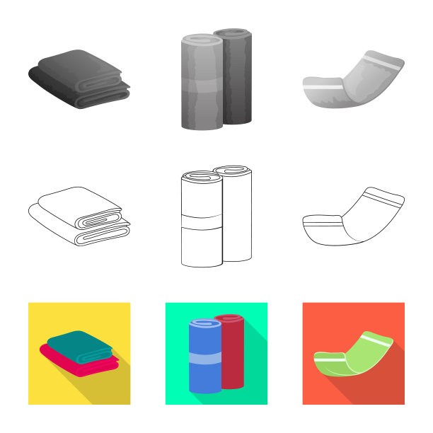 设计软而干净的符号集图片下载