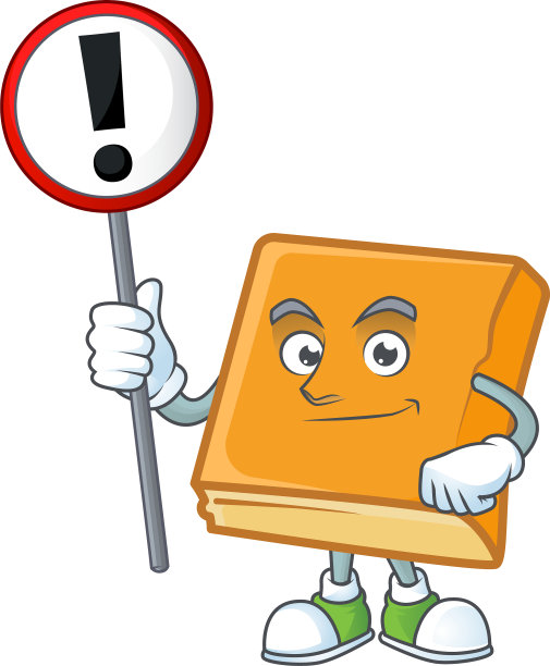 玉米面包与标志警告吉祥物的图标图片下载