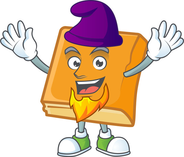 玉米面包和精灵吉祥物作为图标早餐图片下载