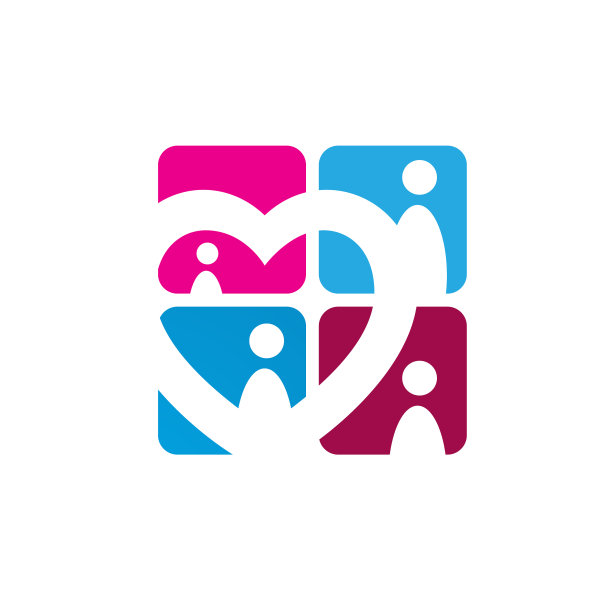 爱聊天在线相亲标志设计模板图片下载