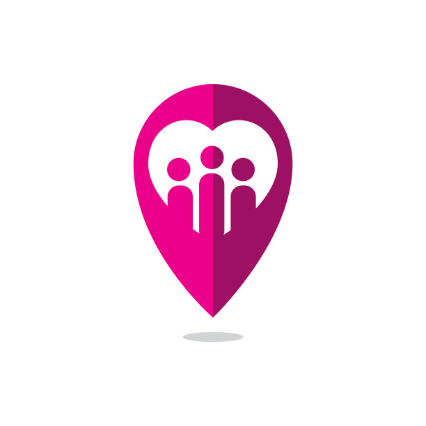 爱聊天在线相亲标志设计模板图片下载