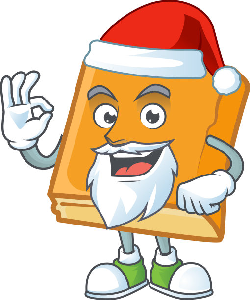 卡通人物圣诞老人的玉米面包图片下载