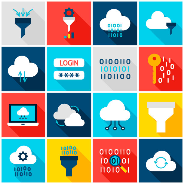 数据计算彩色图标图片下载