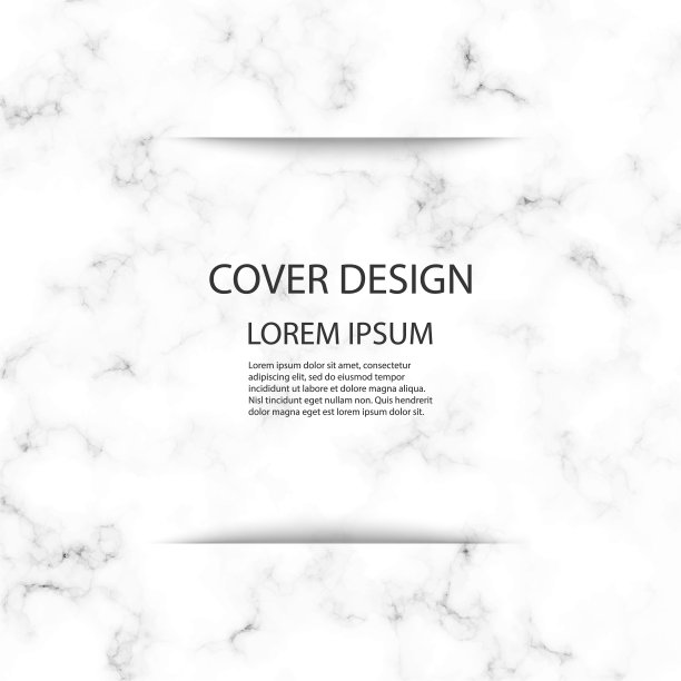 覆盖模板设计与白色和灰色大理石图片下载
