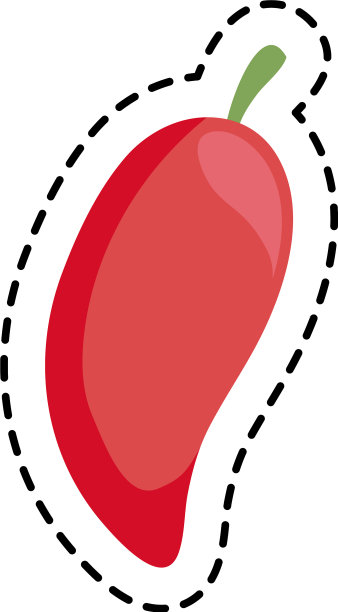 补丁辣椒辣椒墨西哥孤立的图标图片下载