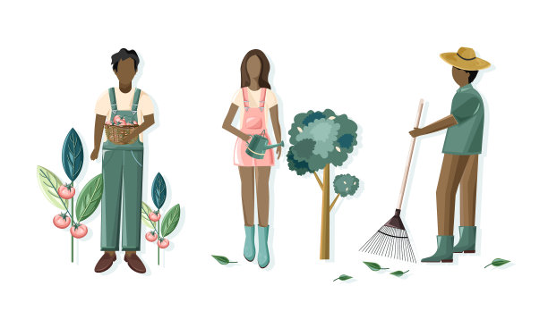 从事园艺活动的人们图片下载