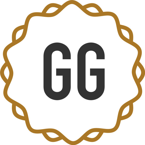首字母gg优雅创意标志图片下载