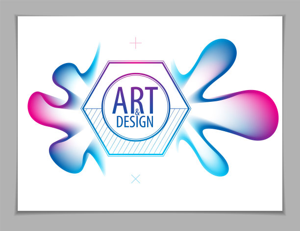 3d花形渐变颜色形状抽象艺术图片下载