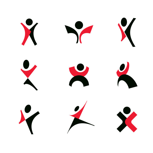 快乐抽象的人类举起双手图片下载