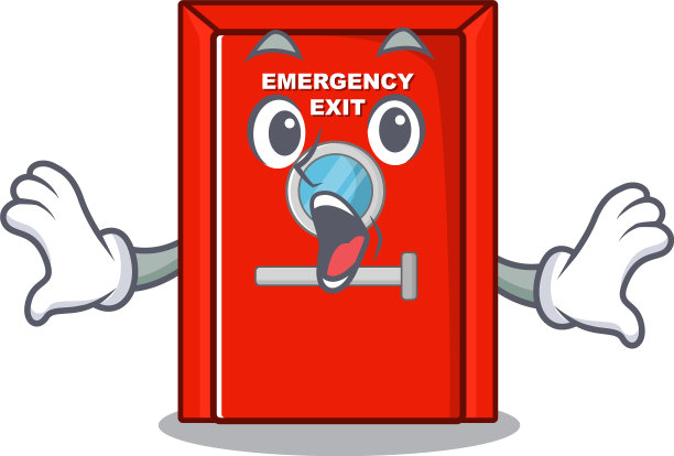 吉祥物里意外的紧急出口图片下载