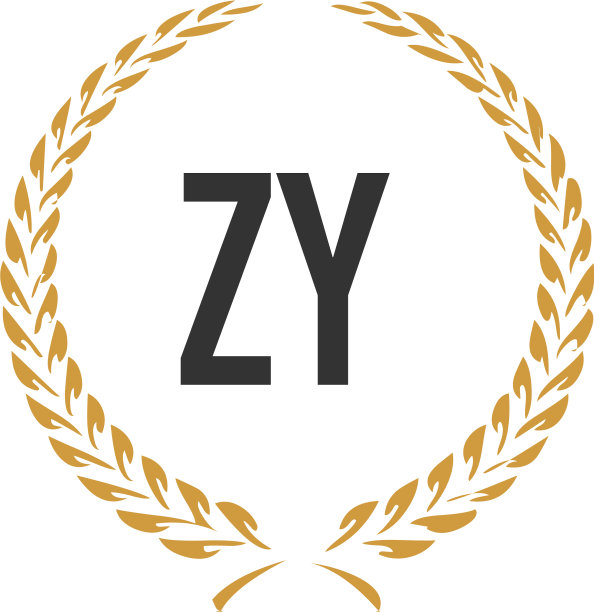 字母ZY小麦奢华简约设计图片下载
