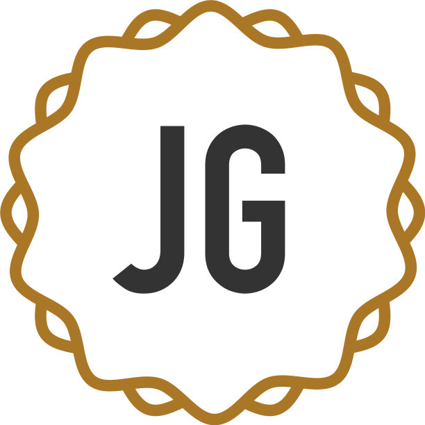 首字母jg优雅创意标志图片下载