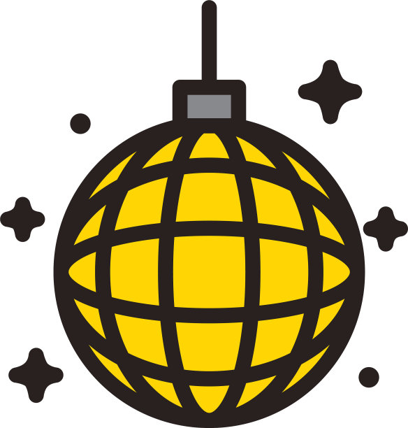 孤立的迪斯科球设计图片下载