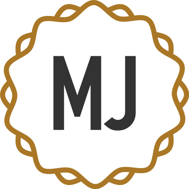 首字母mj优雅创意标志图片下载