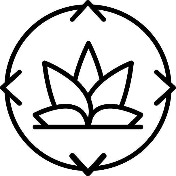 生态植物目标图标轮廓风格图片下载